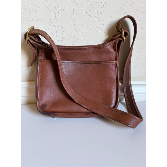 COACH Vintage Legacy Zip Camel 9966 Crossbody Zip Cognac Brown Bag - Picture 1 of 16